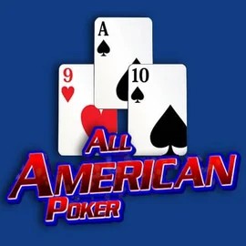 All American Poker casino game by RTG (Reel Time Gaming) – featured logo at Kitty Bingo